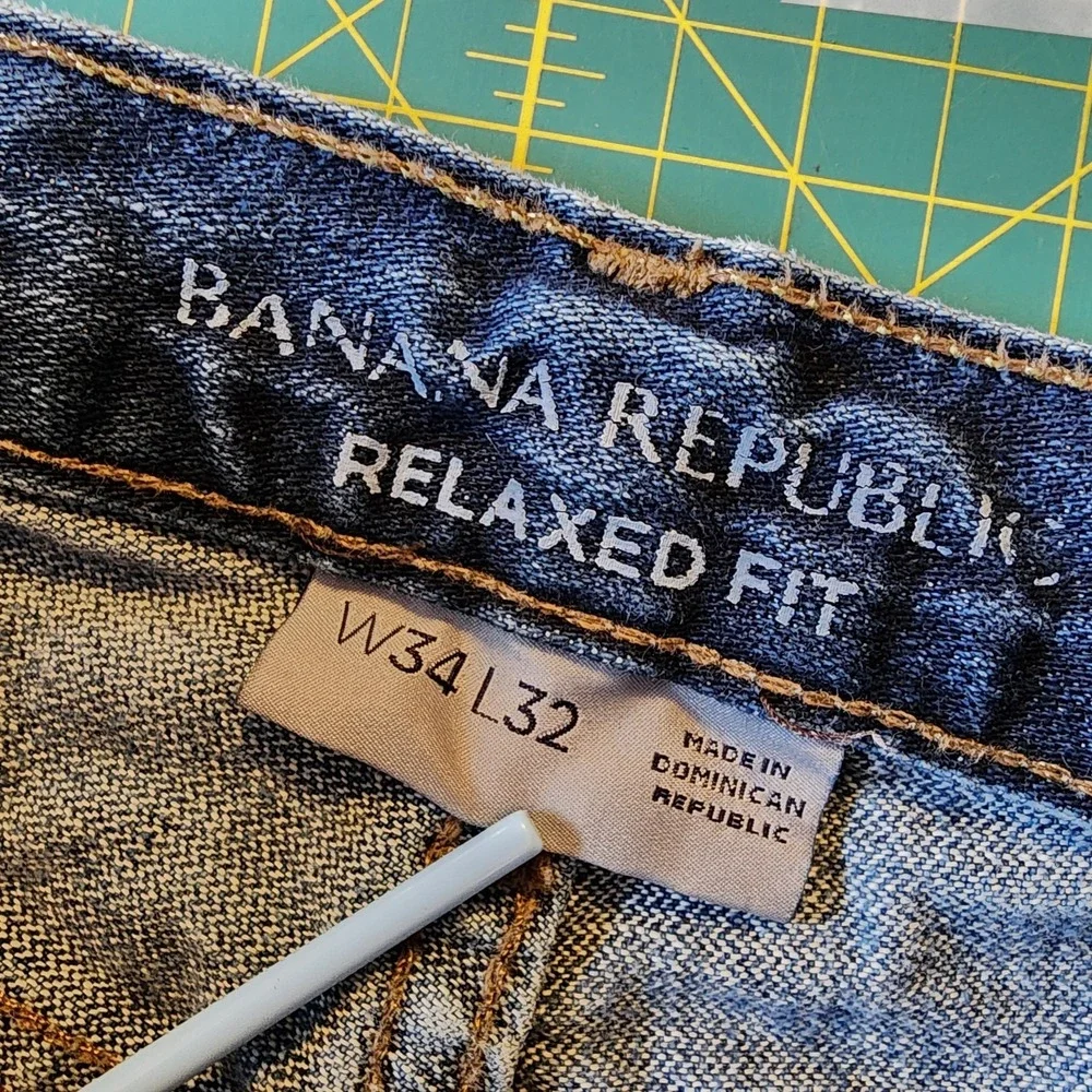 Banana Republic Jeans Relaxed‎ Fit Boot Cut Work Outdoor Cowboy Ranch Men 34X32